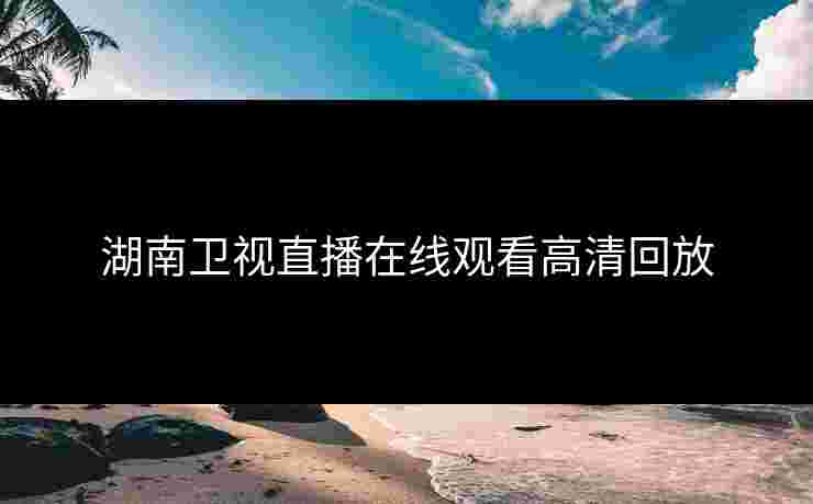 湖南卫视直播在线观看高清回放